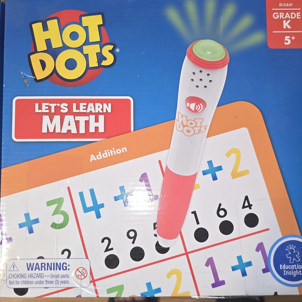 Hot Dots Let's Learn Math Set - Pink and White